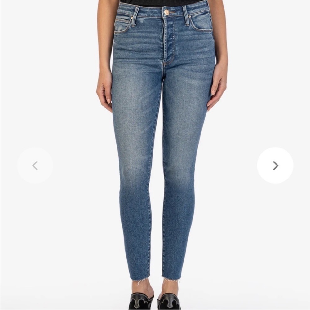 KUT FROM THE KLOTH - Charlize Fab Ab High Rise Cigarette Leg Jean - Size 6